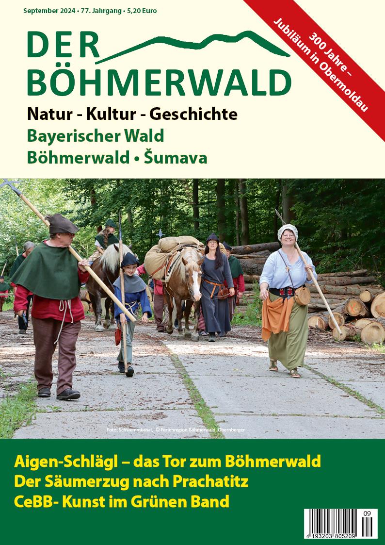 Titelblatt der Ausgabe September 2024 der Zeitschrift Der Böhmerwald