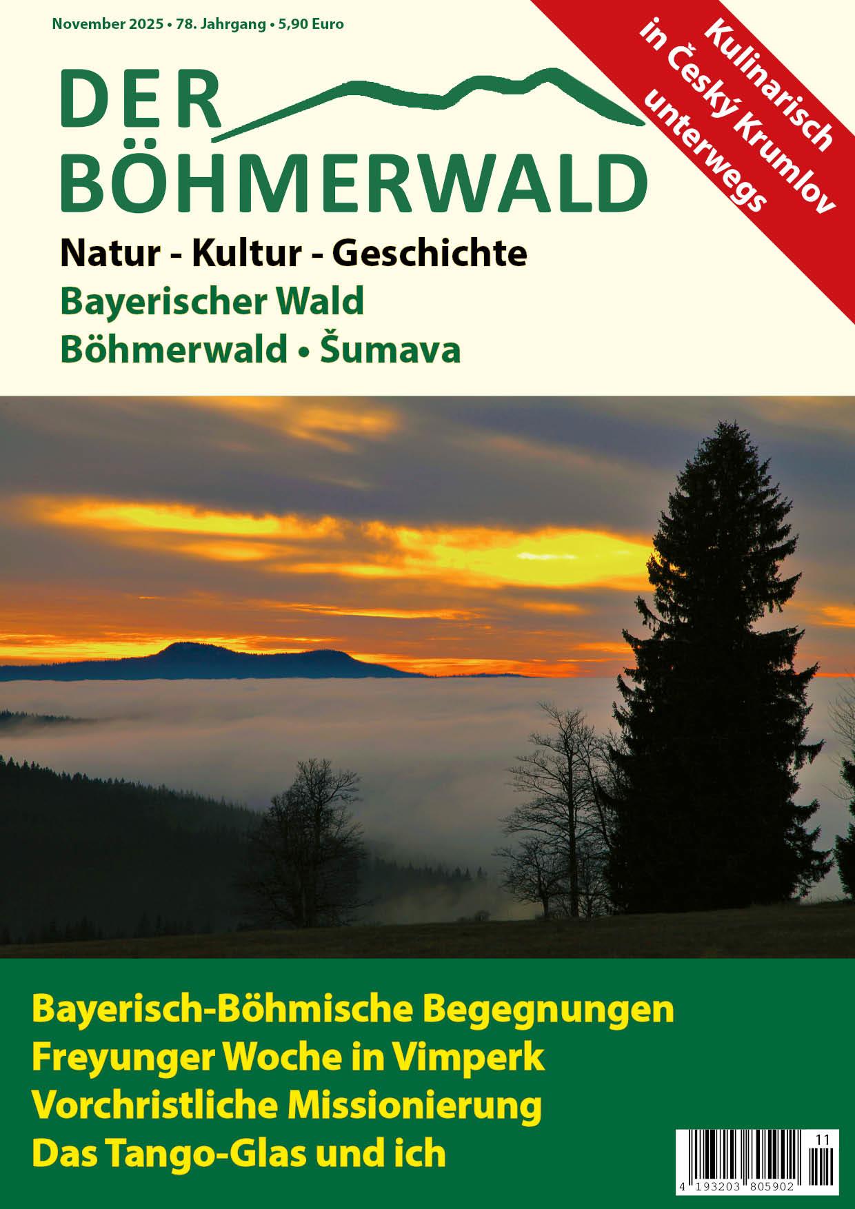 Titelblatt der aktuellen Ausgabe der Zeitschrift Der Böhmerwald